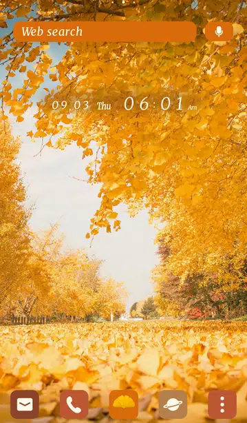 Yellow Trail Home Screen