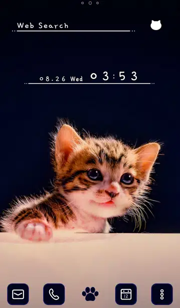 Prowling Kitten Home Screen