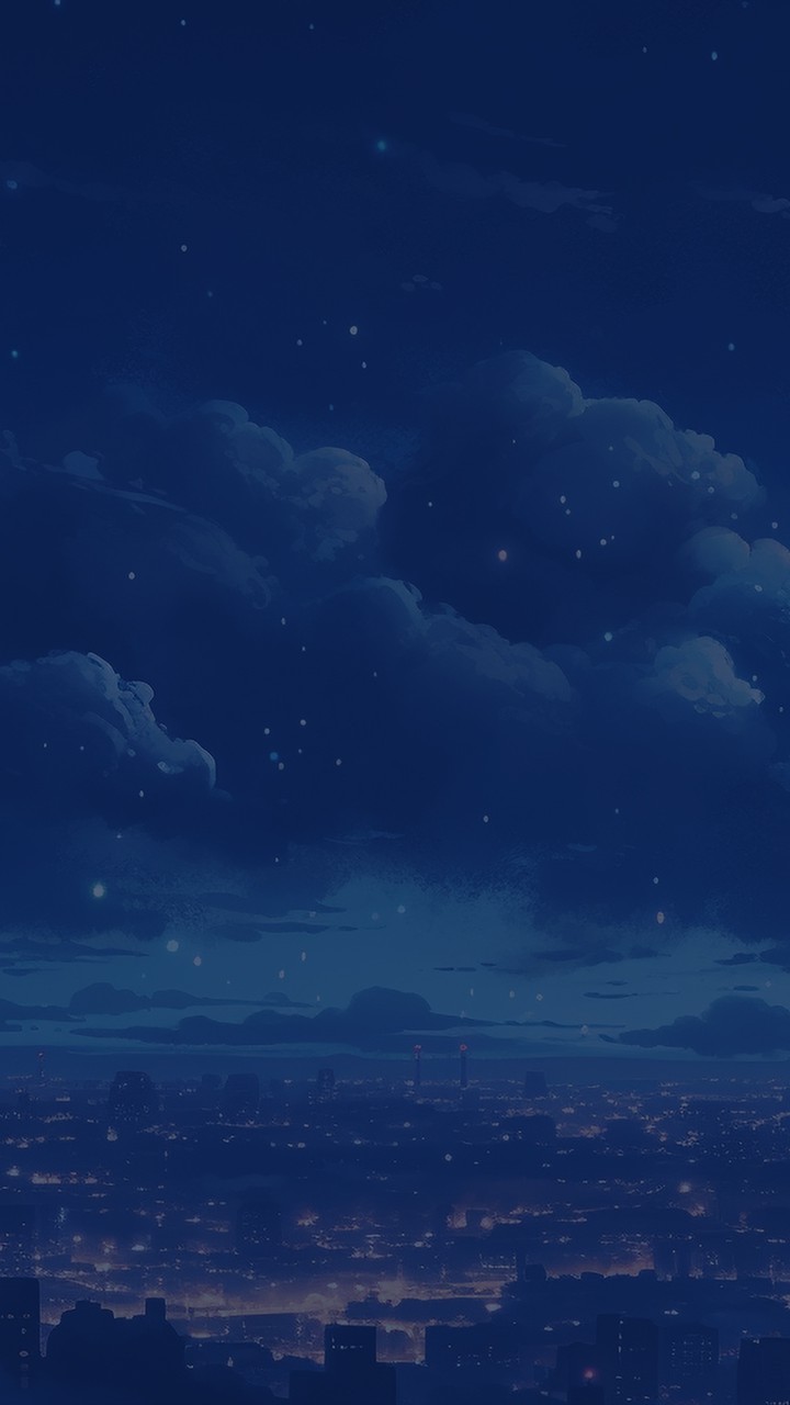 夜景と雲のファンタジー