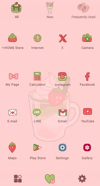 Strawberry Matcha Latte Drawer (App list)
