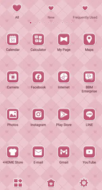 Argyle Hearts Drawer (App list)